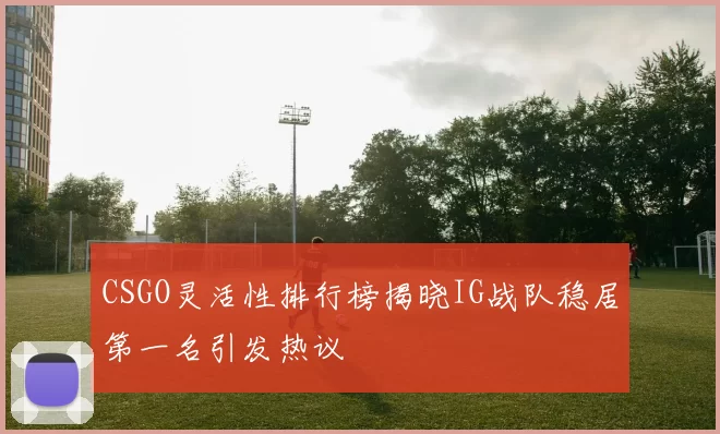 CSGO灵活性排行榜揭晓IG战队稳居第一名引发热议