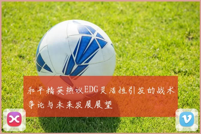 和平精英热议EDG灵活性引发的战术争论与未来发展展望