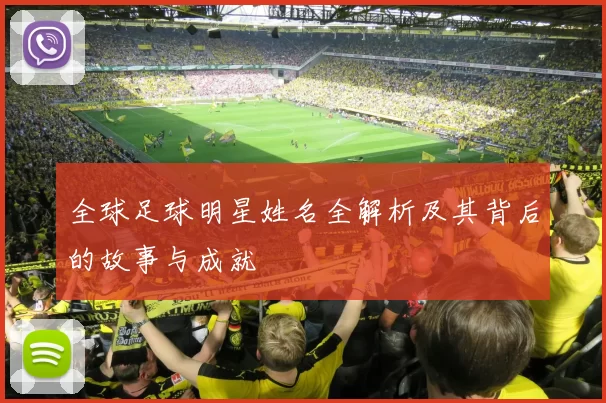 全球足球明星姓名全解析及其背后的故事与成就